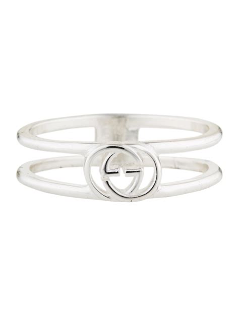 gucci interlocking g thin open band|Interlocking G thin open band in 925 sterling silver .